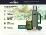 Kit de Termo Negro 1L, Mate Verde Y Bombilla South Port Acero Inoxidable