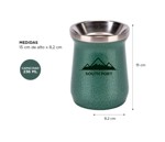 Kit de Termo Negro 1L, Mate Verde Y Bombilla South Port Acero Inoxidable