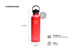 Termo Botella Hydrate 710ml Frio Calor Acero Inoxidable  Verde