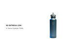 Termo Botella Hydrate 710ml Frio Calor Acero Inoxidable  Verde
