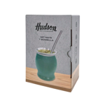 Set En Caja Mate Copa + Bombilla Acero Inoxidable Hudson VERDE