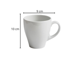 Taza Jarro Mug 350Cc Con Plato Porcelana Verbano Monza
