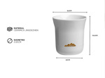 Taza de Café Timemore de Cerámica Jingdezhen