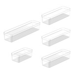 Set Organizador Cajones 5 piezas Ou Kte1000nt Transparente