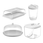 Combo 4 Articulos Ou Accesorios de Cocina Color Blanco