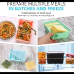 Bandeja Congeladora de Silicona con Tapa Antiderrame Grey With Lid