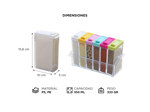 Especiero 6 Frascos Gadnic ESPC6 Para Condimento Especias