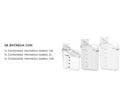 Kit x3 de Dispenser Cerealero Gadnic Alimentos Ecologico