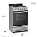Cocina a Gas Gafa CGX56 Inox