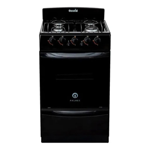 Cocina Escorial Palace Cristal LX NEGRA Gas natural 4 Hornallas Con visor