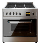 Cocina Vintage 900 Con Placa Morelli Color Negra