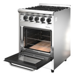 Cocina Morelli Forza De 55cm Inox 4 Hornallas