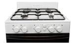 Cocina A Gas Orbis 858bc4 Con Visor Y 4 Hornallas Blanco