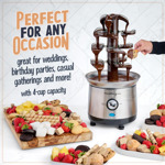 Máquina Eléctrica De Fondue De Chocolate 4 Niveles