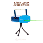 Laser audio rítmico para fiestas estilo lluvia ideal para navidad y decoración con luces
