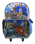 Mochila Carro 18 Personajes Sonic The Hedgehog Niños