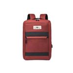 Mochila Reforzada Waggs Porta Notebook Unisex Urbana Roja