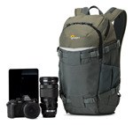 Mochila Lowepro Flipside Trek Bp 250 Aw Gris/verde