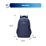 Mochila Urbana Impermeable porta Notebook Waggs 30L Negro