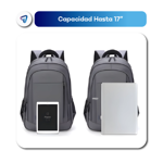 Mochila Urbana Impermeable porta Notebook Waggs 30L Negro