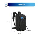 Mochila Tactica Asalto Trekking 45 Litros Negra Waggs