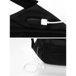 Mochila Antirrobo Zom USB Black p/notebook de hasta 15.6"