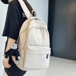 Mochila JARKJARD Aesthetic para colegialas universitarias, color blanco