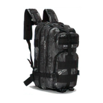 Mochila Tactica Asalto Trekking 30 Litros Camuflada Negra Waggs
