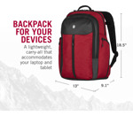 Mochila Victorinox Altmont Original Para Laptop 17 Roja