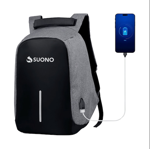Mochila Antirrobo Impermeable Con Cargador USB Para Notebook