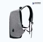 Mochila Antirrobo Impermeable Con Cargador USB Para Notebook