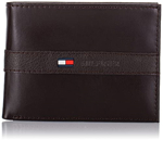 Cartera, Tommy Hilfiger, con 6 bolsillos para tarjetas para hombre en color marrón oscuro