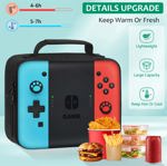 Mochila JIRAIKEI Kids Gamer para niños con fiambrera y lápiz 