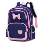 Mochilas escolares para niñas, linda mochila de estudiantes bowknot, eleme