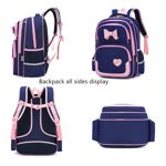 Mochilas escolares para niñas, linda mochila de estudiantes bowknot, eleme