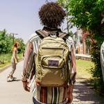 Mochila JanSport Cool con funda para portátil de 15 pulgadas Misty Rose