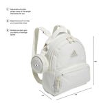 Mochila adidas Must Have Mini Festivals Travel, color blanco roto