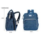 Mochila Maternal Azul Gadnic Pañalera Cuna Portátil
