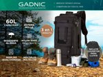 Mochila Táctica Marrón Gadnic Camping Bolso 3 en 1