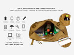 Mochila Táctica Marrón Gadnic Camping Bolso 3 en 1