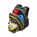 Mochila de voleibol Wilson AVP negro/amarilla para todas las estaciones