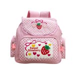 Mochila Lovemore Kawaii Bordado Fresa para Niña