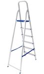 Escalera Aluminio Tipo Tijera Plegable 6 Escalones Mor 5104