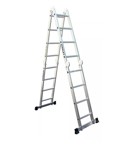 Escalera Aluminio 4x4 Articulada Plegable Stanley + Chapones