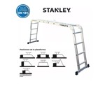 Escalera Aluminio 4x4 Articulada Plegable Stanley + Chapones