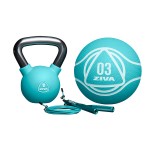 Set Kit Funcional Ziva Pesas Rusas 8kg Medicine Ball 3k Soga