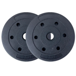 Discos Pesas 2.5kg PVC Mancuernas Barra 30mm Combo X2 Unidades Waggs