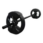 Kit Pesas Negro Body Pump Local Barra 1,20 + 10kg Disco Liso Gym
