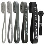 Bandas de resistencia WIKDAY para ejercicio, dominadas, 5 niveles