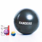 Pelota de Yoga Randers negra 65cm con inflador ARG-074